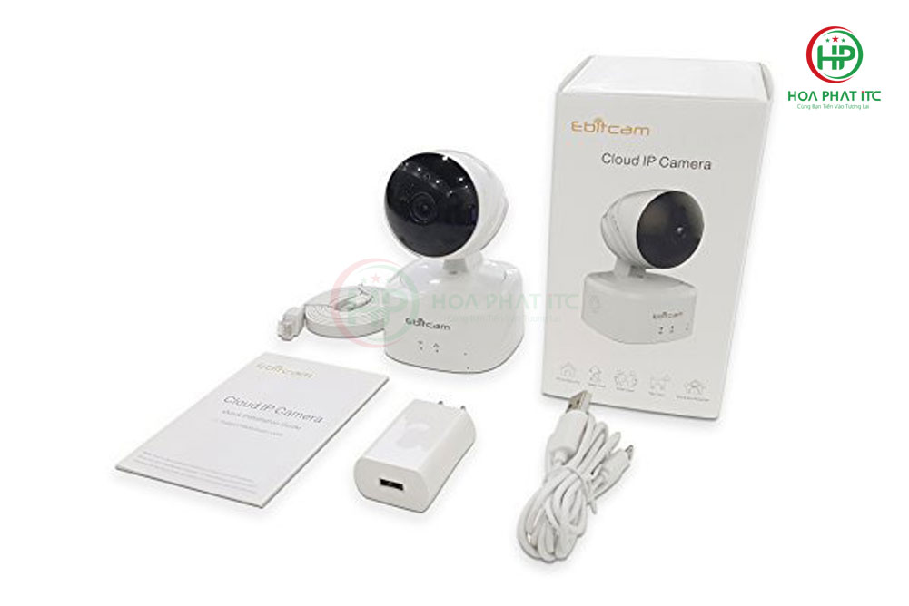 bo san pham day du ebitcam e2 - Camera IP Ebitcam E2 (2.0MP) trong nhà