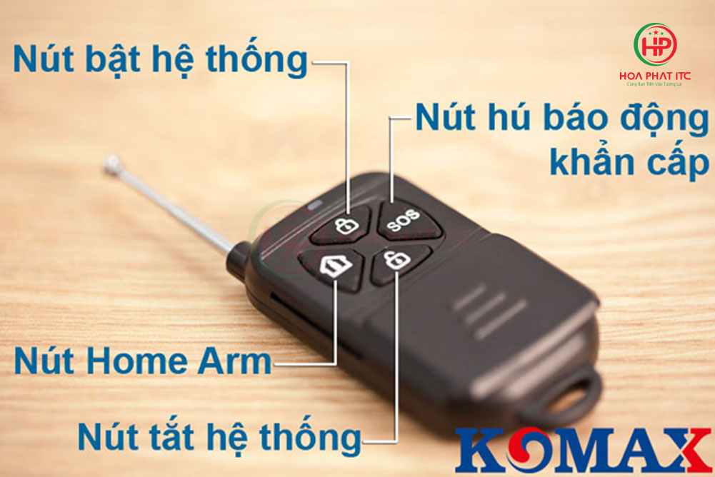 km 999gsm tich hop remote - Bộ trung tâm chống trộm cao cấp dùng SIM 4G KM-999GSM-4G