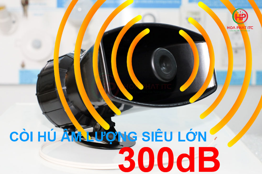 coi hu cong suat lon 220v komax 300db - Còi hú công suất lớn 220V Komax KM-AC100W