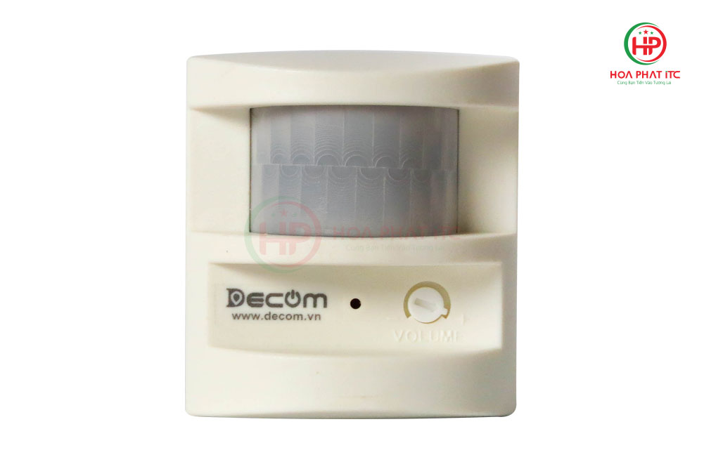 mat truoc bao dong hong ngoai co remote decom x10 I - Báo động hồng ngoại điều khiển từ xa Decom X10-I - Kèm Remote, sử dụng điện 220V hoặc pin 9v