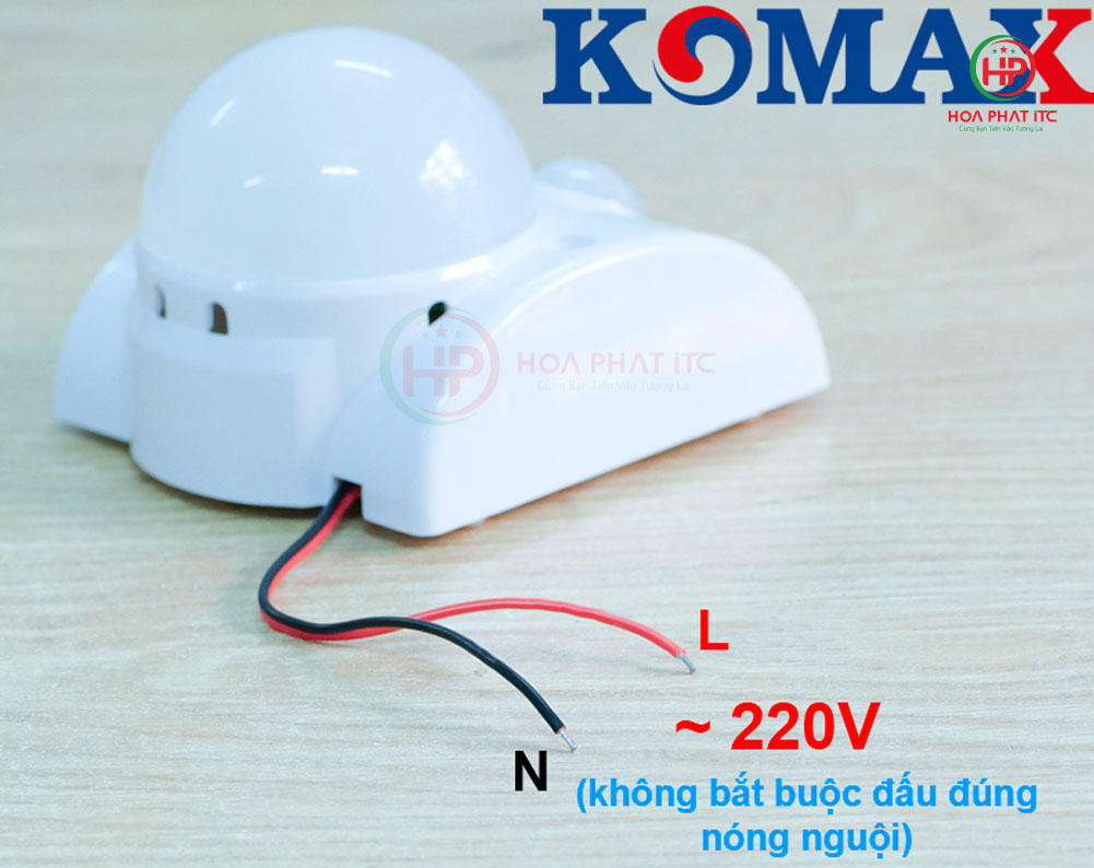 km s15n co san day cho - Đèn LED cảm ứng hồng ngoại Komax KM-S15N