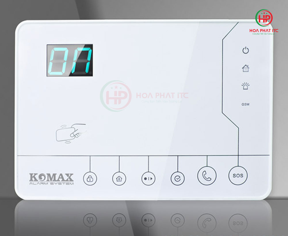 bo trung tam km 998g - Báo trộm không dây dùng Wifi và sim GSM Komax KM-998G