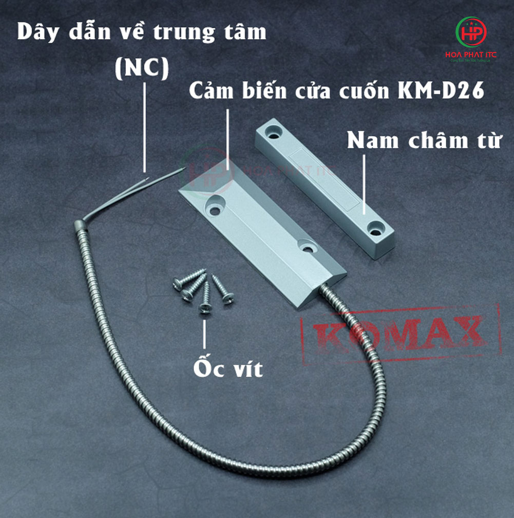 cong tac tu cua cuon - Công tắc từ cửa cuốn có dây Komax KM-D26