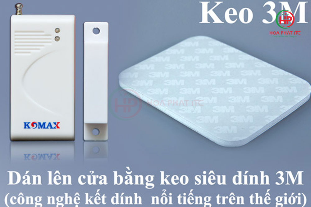 tu gan cua - Báo trộm không dây dùng Wifi và sim GSM Komax KM-998G