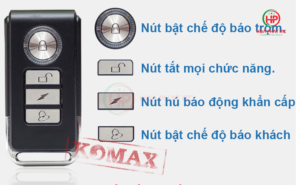 remote bo chong trom cua cuon cc25 - Bộ chống trộm dùng cho cửa cuốn Komax CC25