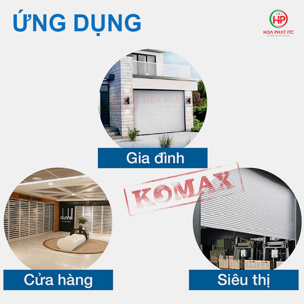 ung dung bo chong trom gan cua cuon cc25 - Bộ chống trộm dùng cho cửa cuốn Komax CC25