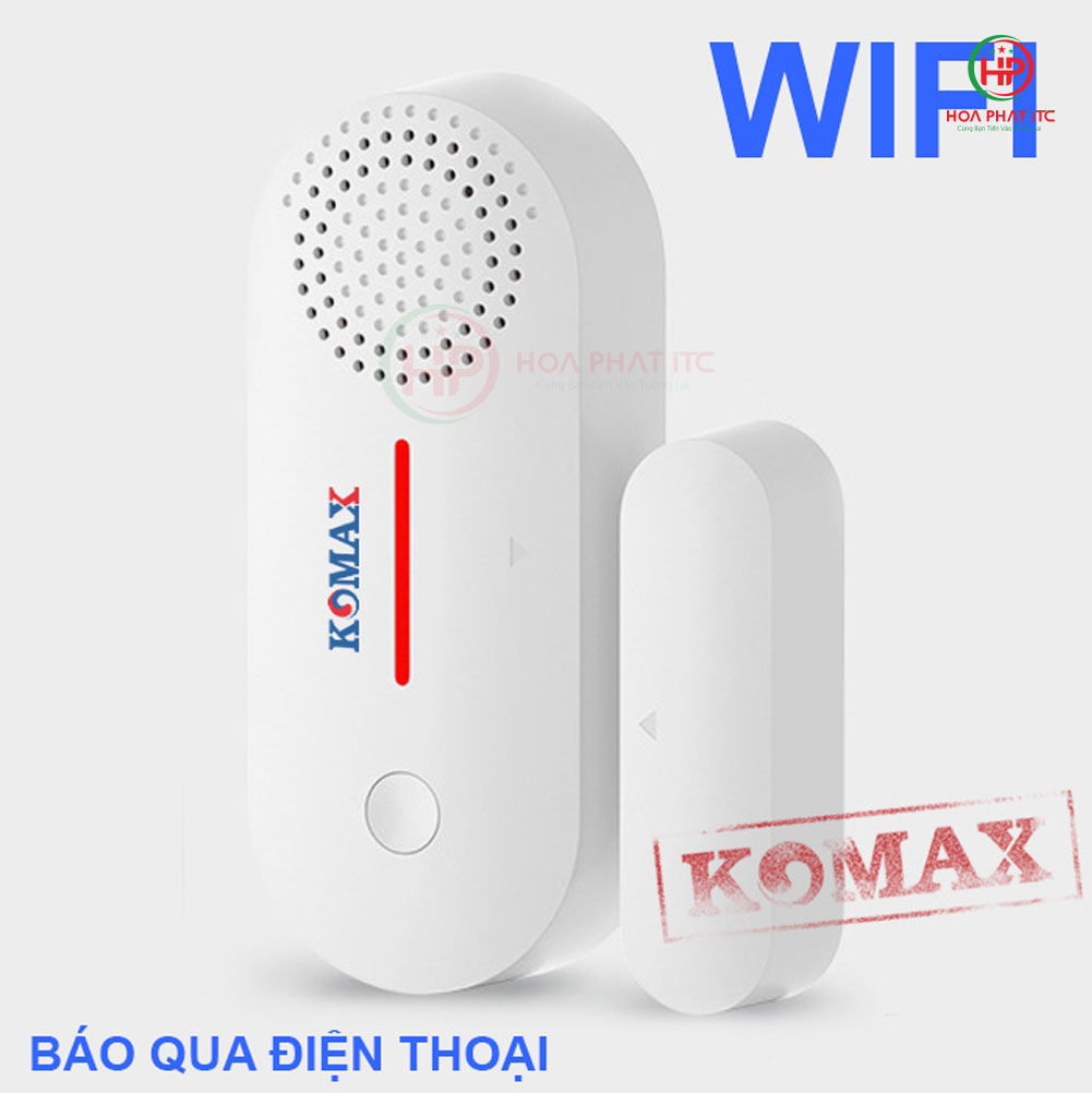 chong trom gan cua wifi km rc28 - Cảm biến chống trộm găn cửa Wifi Komax KM-RC28