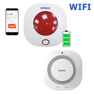 Bộ báo cháy cho gia đình kết nối Wifi Komax KM-170W