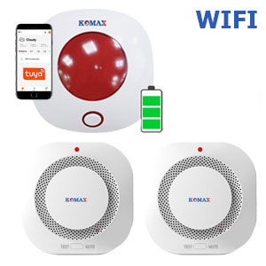 Bộ báo cháy cho gia đình kết nối Wifi Komax KM-270W