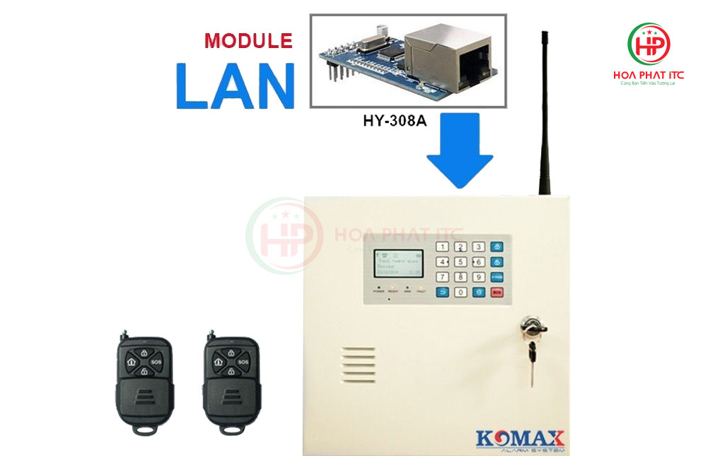 bo trung tam chong trom su dung mang LAN KM 999 LAN 01 - Bộ trung tâm chống trộm sử dụng mạng LAN KM-999-LAN