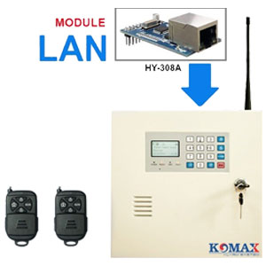 Bộ trung tâm chống trộm sử dụng mạng LAN KM-999-LAN