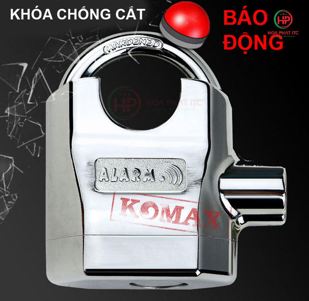 khoa chong trom 2 loi bi k 8325a inox 01 - Khóa chống cắt 2 lõi bi K-8325A Inox