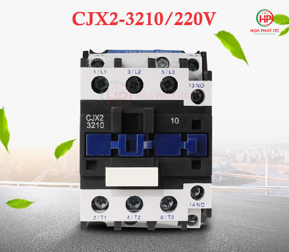 khoi dong tu cjx2 3210 04 - Khởi động từ/Contactor CJX2 công suất lớn 220V