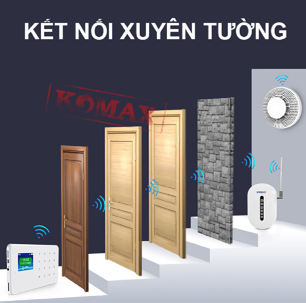 bo lap tin hieu khong day komax 433MHZ KM Z09 ket noi khong day01 - Bộ lặp tín hiệu không dây komax 433MHZ KM-Z09