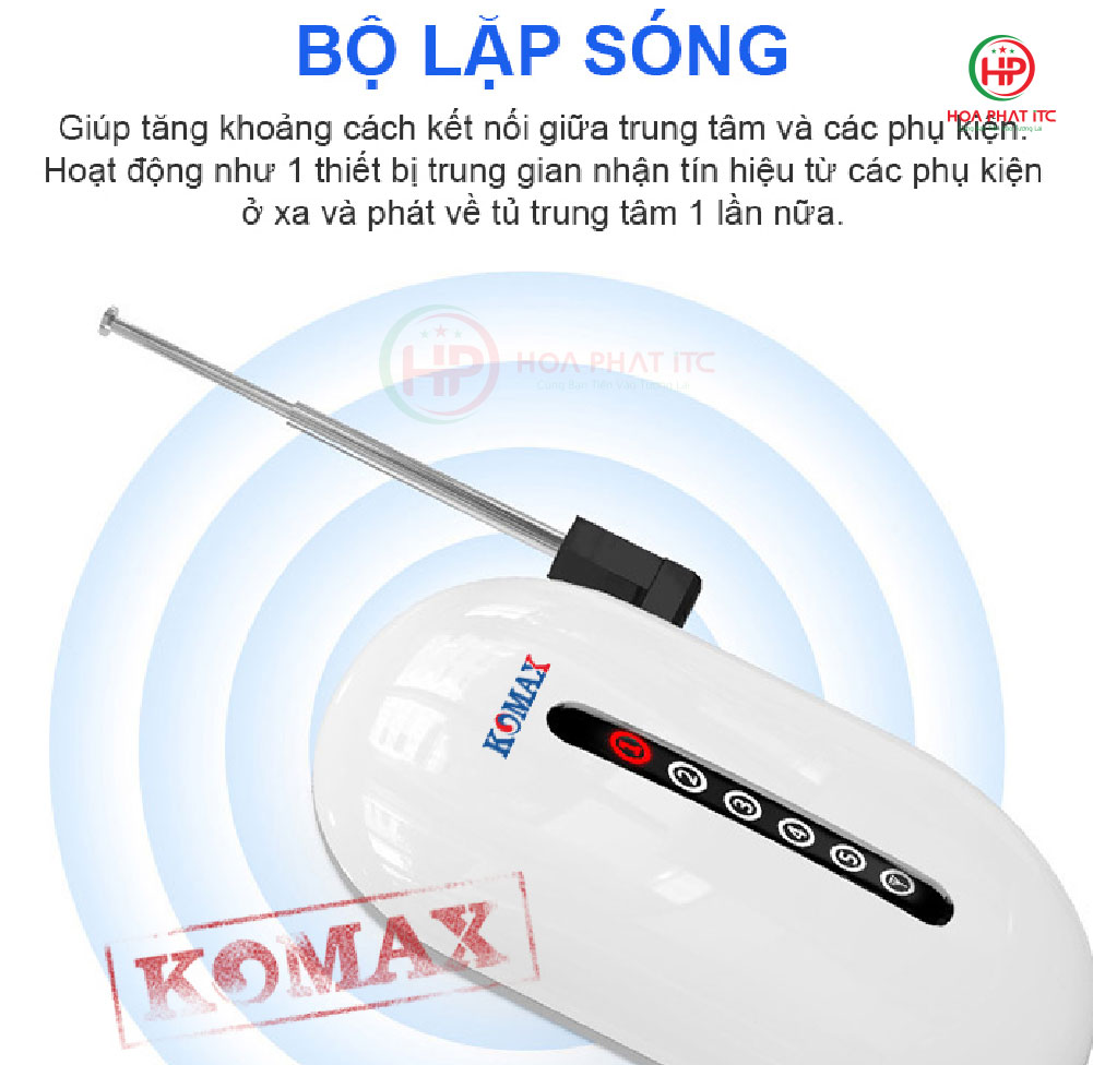 kich thuoc bo lap tin hieu khong day komax 433MHZ KM Z09 01 - Bộ lặp tín hiệu không dây komax 433MHZ KM-Z09