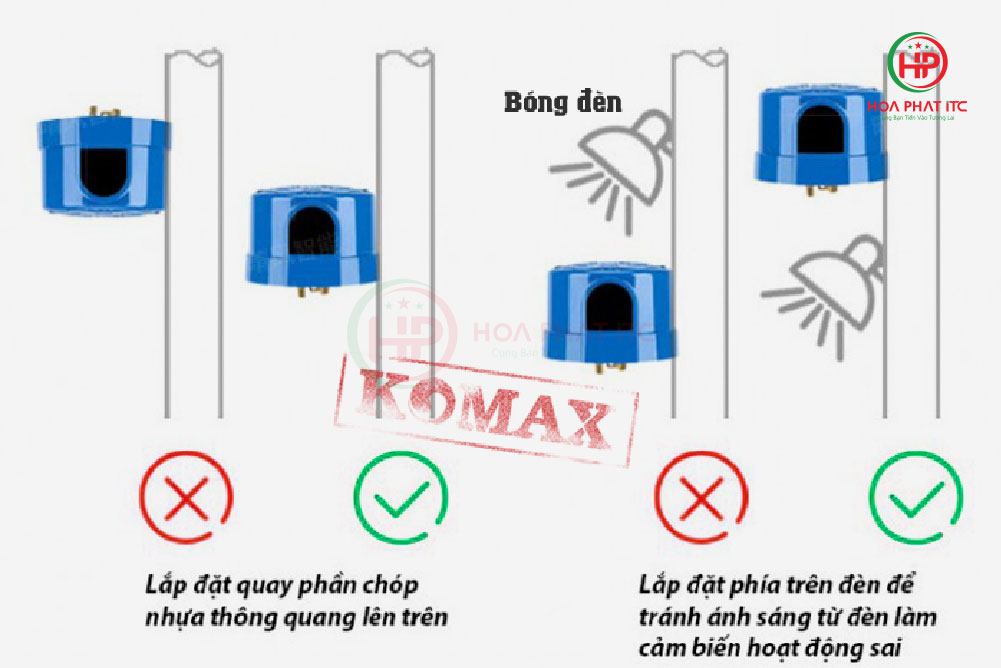 lap dat dung cach cam bien anh sang ZODION SS3H  - Công tắc cảm biến ánh sáng ZODION SS3H