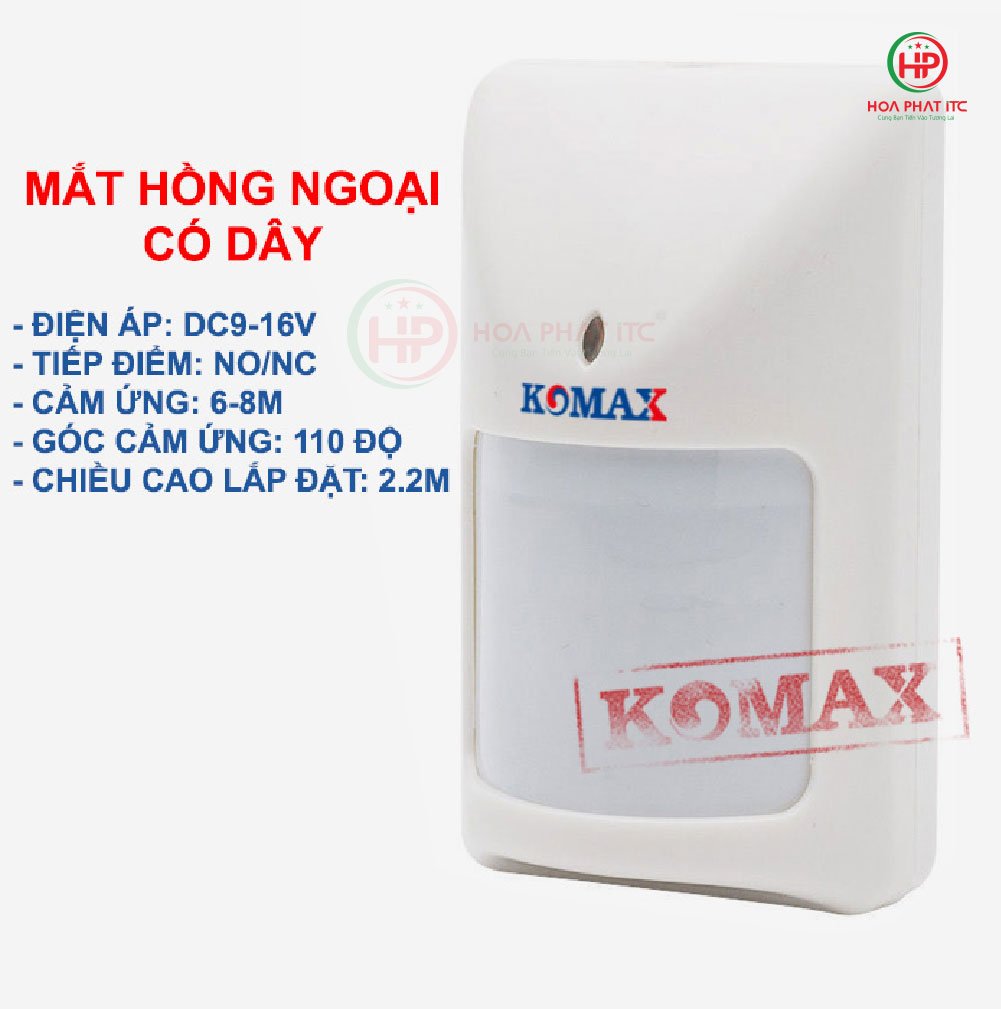 mat hong ngoai co day komax KM P300D 01 - Mắt hồng ngoại có dây komax KM-P300D