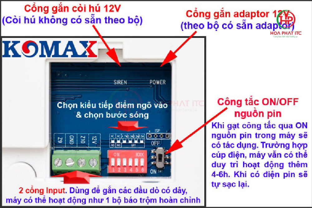 mat sau bo khuech dai tin hieu Komax KM Z08 - Bộ khuếch đại tín hiệu Komax KM-Z08