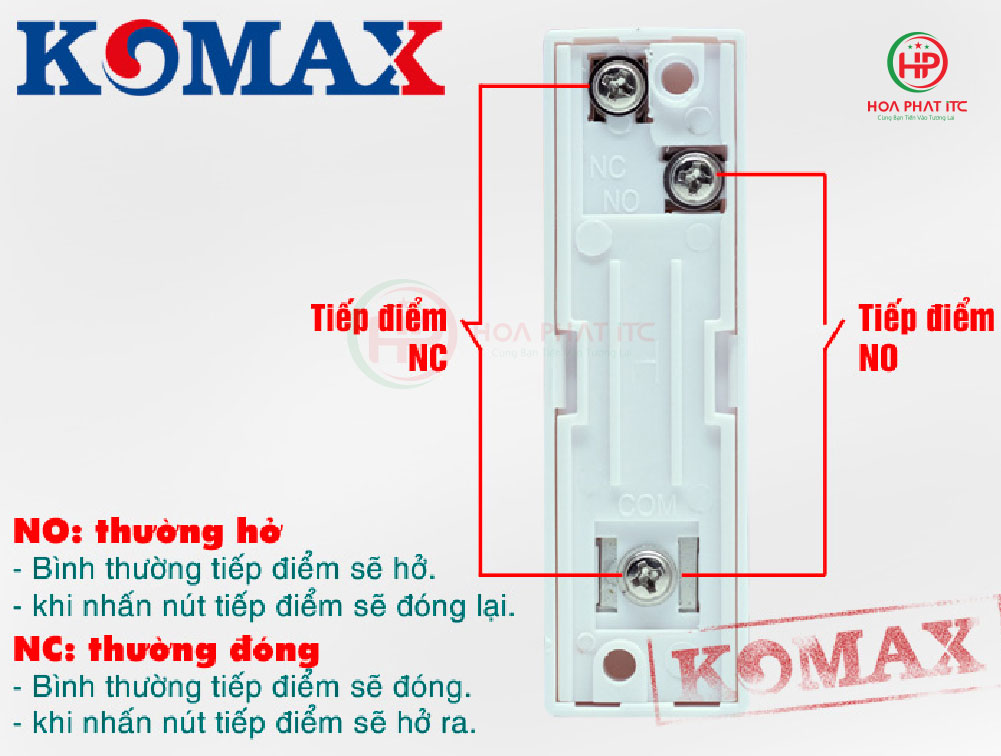 nut nhan khan cap SH 075 cach dau tiep diem - Nút nhấn khẩn cấp có dây SH-075