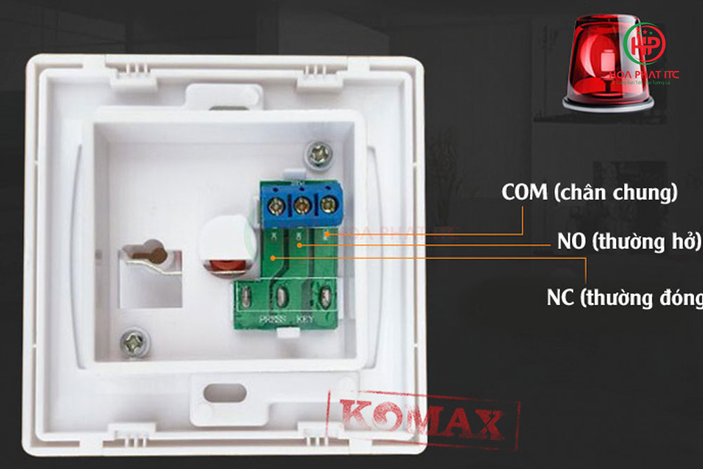 ben trong nut an km r80 - Nút ấn khẩn cấp có dây Komax KM-R80