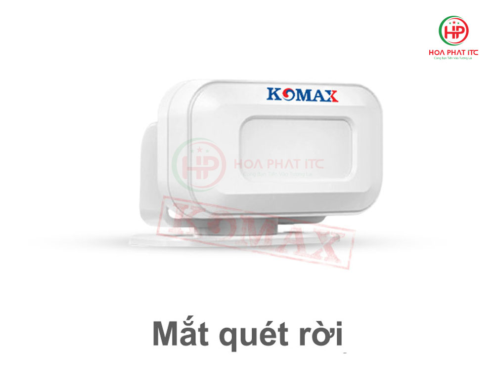 Chuông báo khách hồng ngoại Komax KM-X600 mat hong ngoai le bo km x600.01 - Chuông báo khách hồng ngoại Komax KM-X600