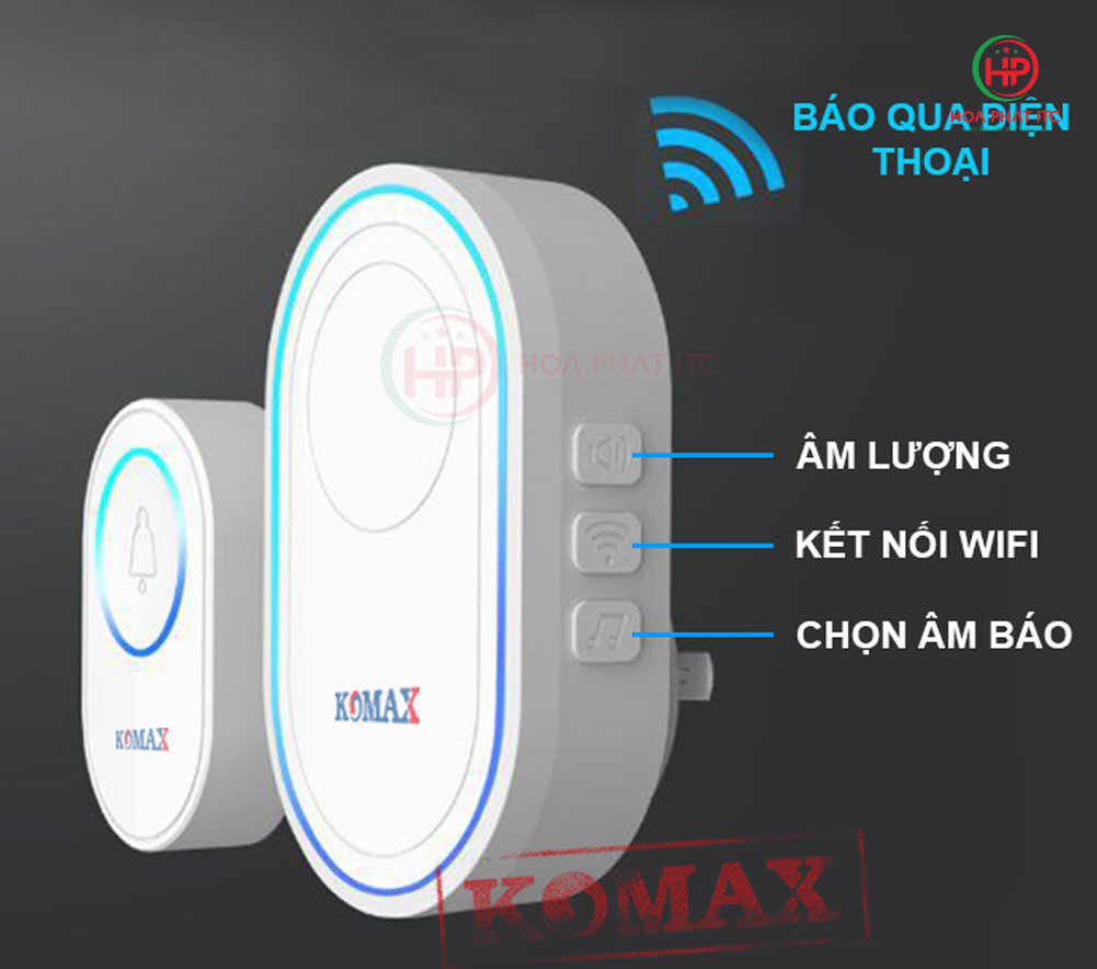 Bộ chuông cửa không dây chuông gọi hỗ trợ kết nối Wifi DB68W cac nut chuc nang Bo chuong cua khong day chuong goi ho tro ket noi Wifi DB68W - Bộ chuông cửa không dây chuông gọi hỗ trợ kết nối Wifi DB68W